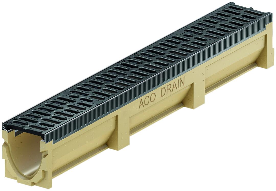 Ein Aco Multiline-Light-Element, mit Stegrost, als Freisteller.