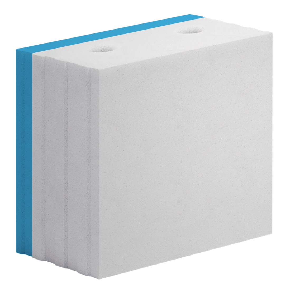 Freisteller eines weißen Silka Protect XL-Basic-Elements. An einer Seite befindet sich eine blaue Fläche. 