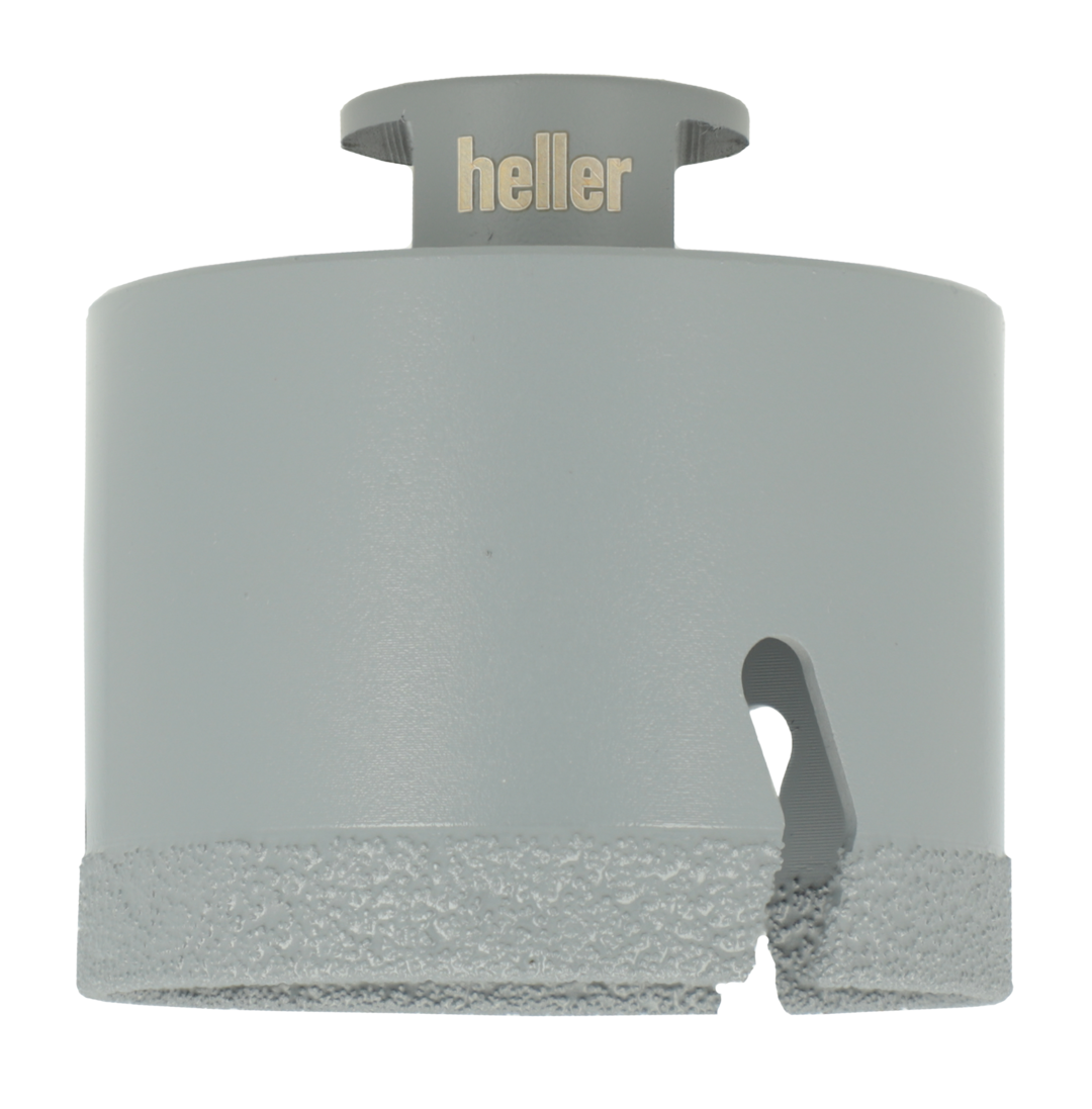 Freigestelltes Heller-Produkt, ein einzelnes Cera Expert Highspeed-Produkt, grau und zylindrisch mit dem charakteristischen Einschnitt an der Seite.