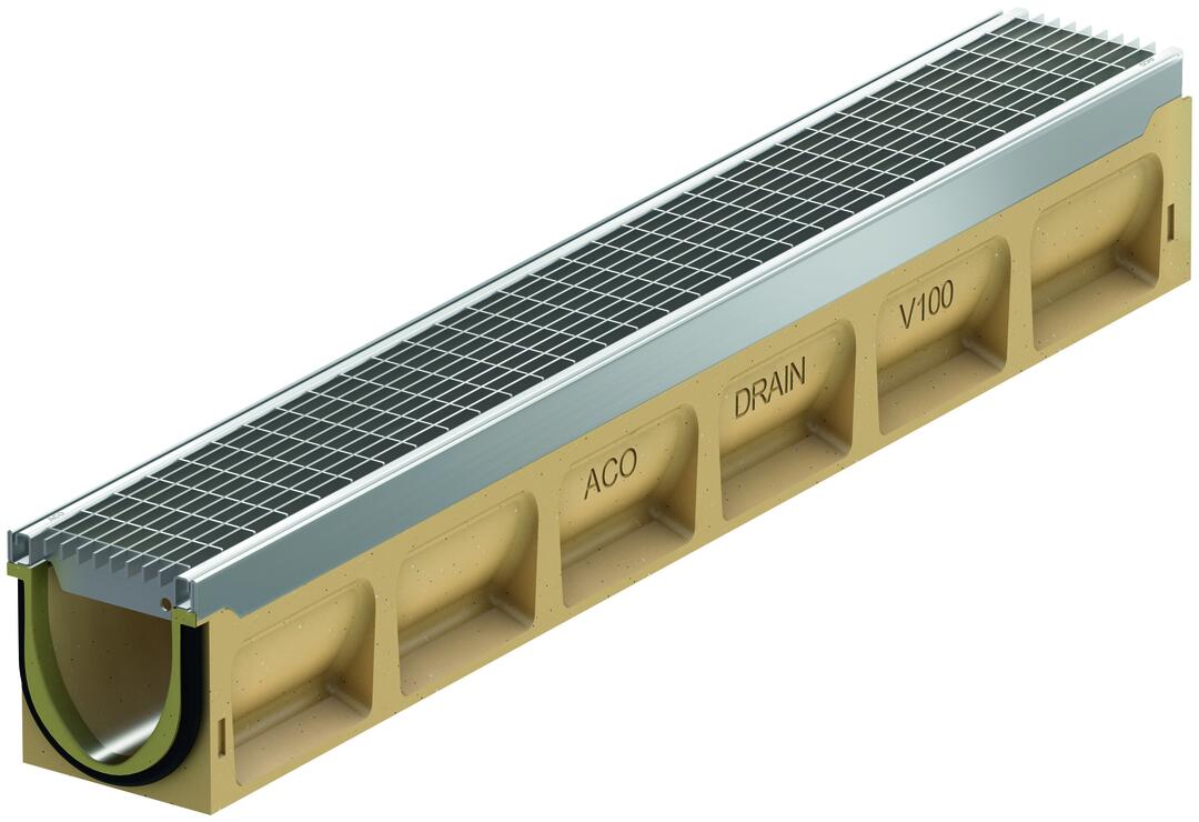 Ein Aco Multiline-Kombi-Element, mit Dichtung, als Freisteller.